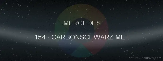 Pintura Mercedes 154 Carbonschwarz Met.
