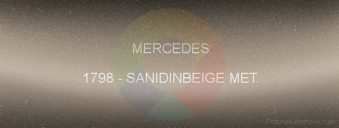 Pintura Mercedes 1798 Sanidinbeige Met.