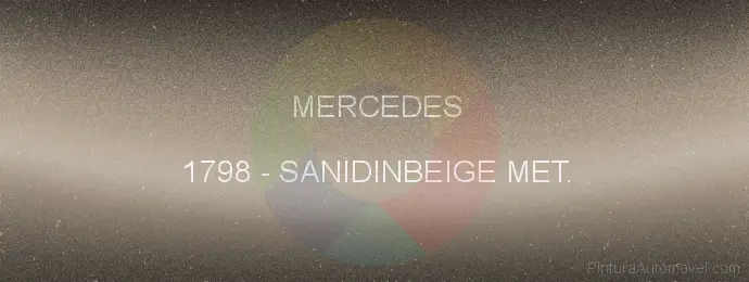 Pintura Mercedes 1798 Sanidinbeige Met.