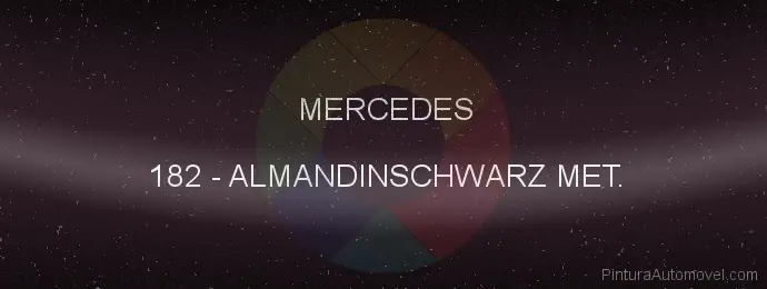 Pintura Mercedes 182 Almandinschwarz Met.