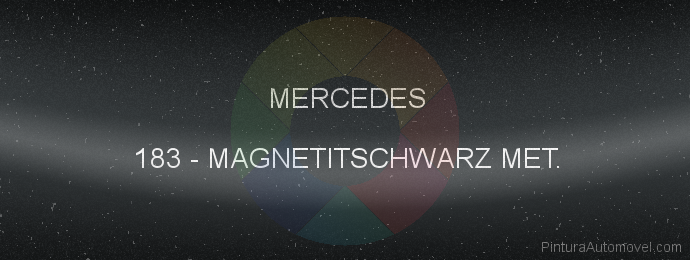 Pintura Mercedes 183 Magnetitschwarz Met.