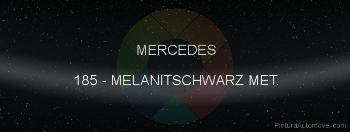 Pintura Mercedes 185 Melanitschwarz Met.