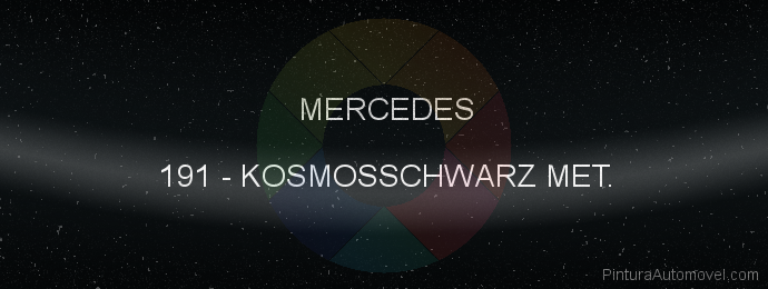Pintura Mercedes 191 Kosmosschwarz Met.