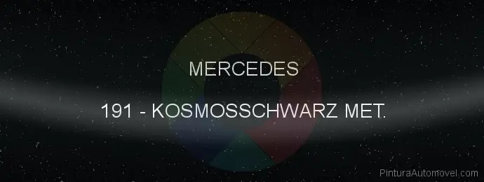 Pintura Mercedes 191 Kosmosschwarz Met.