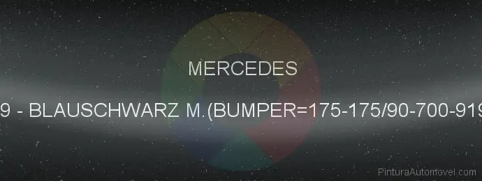 Pintura Mercedes 199 Blauschwarz M.(bumper=175-175/90-700-9198)