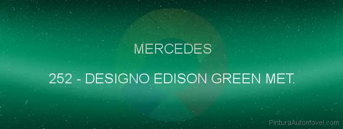 Pintura Mercedes 252 Designo Edison Green Met.