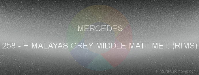 Pintura Mercedes 258 Himalayas Grey Middle Matt Met. (rims)