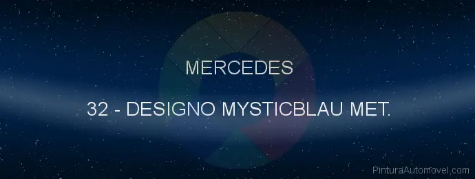 Pintura Mercedes 32 Designo Mysticblau Met.