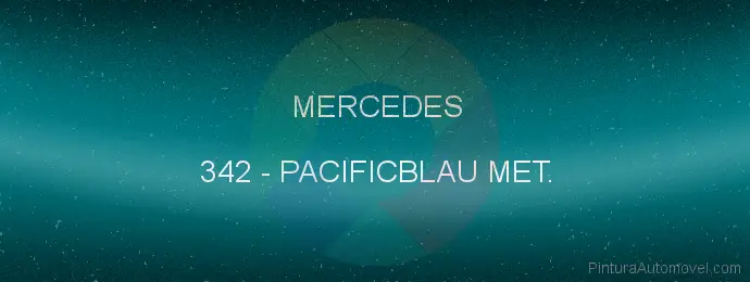 Pintura Mercedes 342 Pacificblau Met.