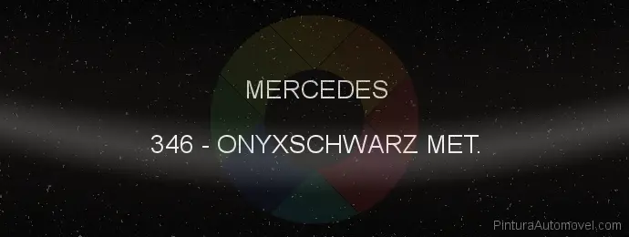 Pintura Mercedes 346 Onyxschwarz Met.
