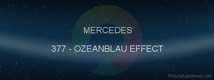 Pintura Mercedes 377 Ozeanblau Effect