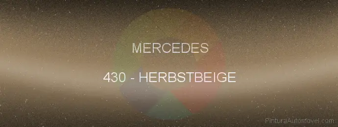 Pintura Mercedes 430 Herbstbeige