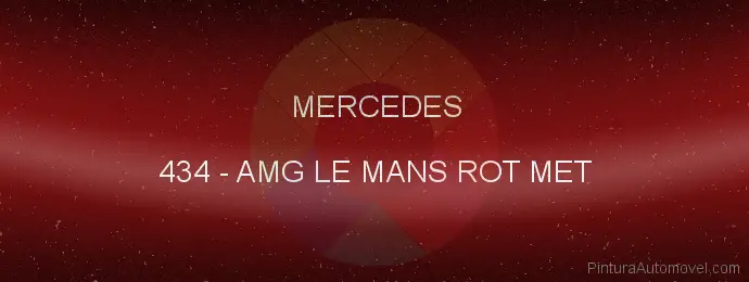 Pintura Mercedes 434 Amg Le Mans Rot Met