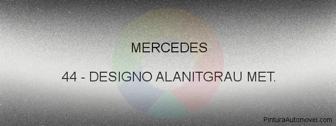 Pintura Mercedes 44 Designo Alanitgrau Met.