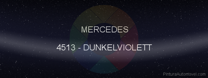 Pintura Mercedes 4513 Dunkelviolett