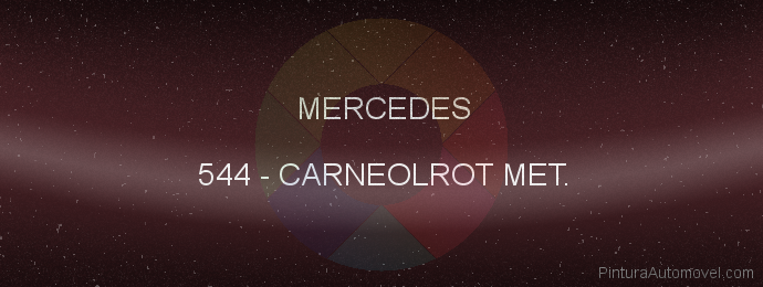 Pintura Mercedes 544 Carneolrot Met.