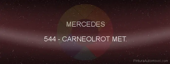 Pintura Mercedes 544 Carneolrot Met.