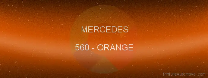 Pintura Mercedes 560 Orange