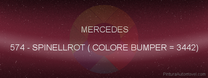 Pintura Mercedes 574 Spinellrot ( Colore Bumper = 3442)