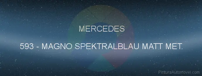 Pintura Mercedes 593 Magno Spektralblau Matt Met.