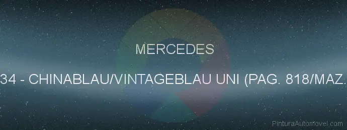 Pintura Mercedes 5934 Chinablau/vintageblau Uni (pag. 818/maz. 3)