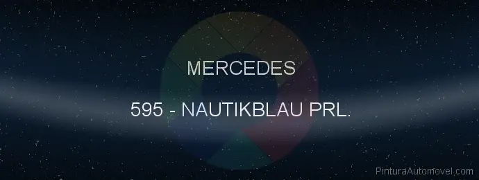 Pintura Mercedes 595 Nautikblau Prl.