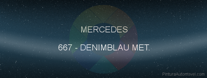 Pintura Mercedes 667 Denimblau Met.
