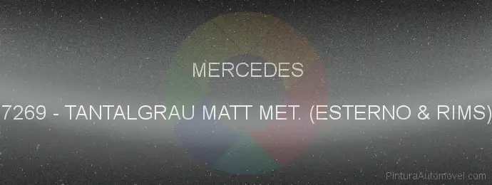 Pintura Mercedes 7269 Tantalgrau Matt Met. (esterno & Rims)