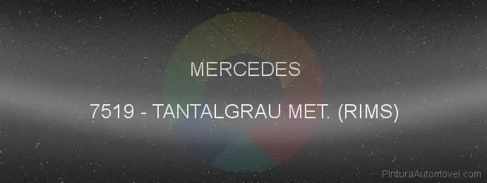 Pintura Mercedes 7519 Tantalgrau Met. (rims)