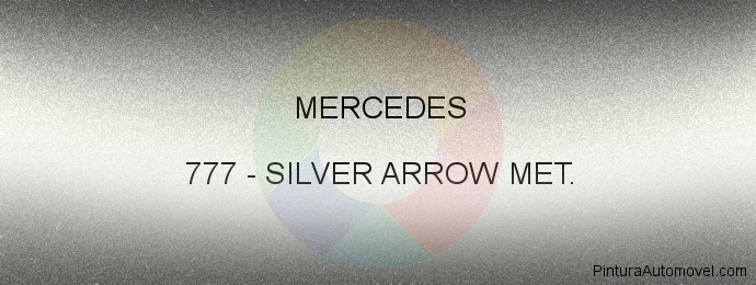 Pintura Mercedes 777 Silver Arrow Met.