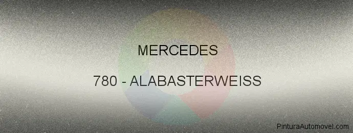 Pintura Mercedes 780 Alabasterweiss