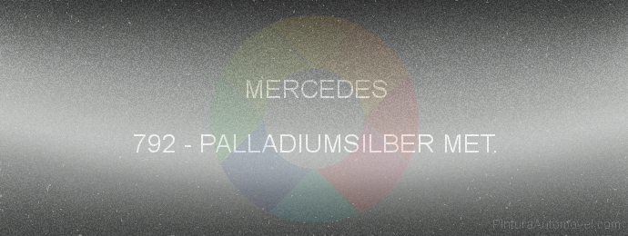 Pintura Mercedes 792 Palladiumsilber Met.