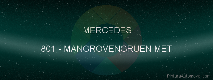 Pintura Mercedes 801 Mangrovengruen Met.
