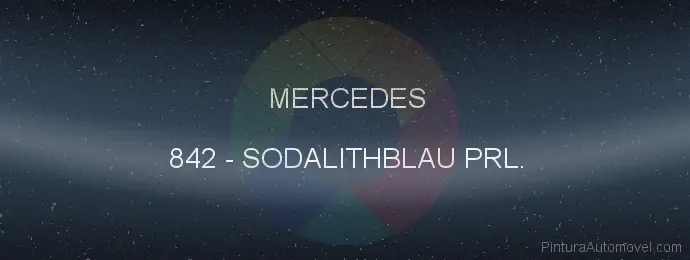 Pintura Mercedes 842 Sodalithblau Prl.