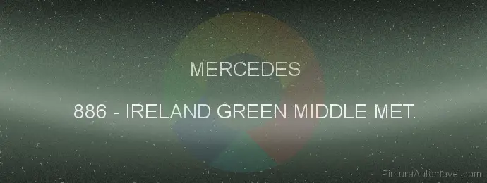 Pintura Mercedes 886 Ireland Green Middle Met.