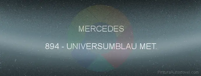 Pintura Mercedes 894 Universumblau Met.