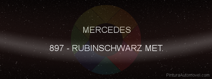 Pintura Mercedes 897 Rubinschwarz Met.