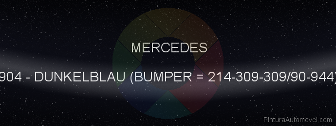 Pintura Mercedes 904 Dunkelblau (bumper = 214-309-309/90-944)