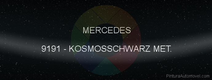 Pintura Mercedes 9191 Kosmosschwarz Met.