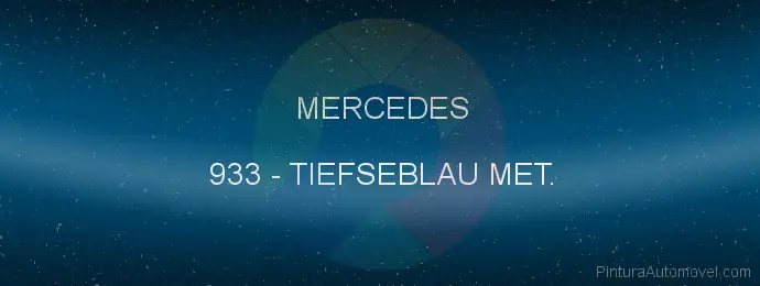 Pintura Mercedes 933 Tiefseblau Met.