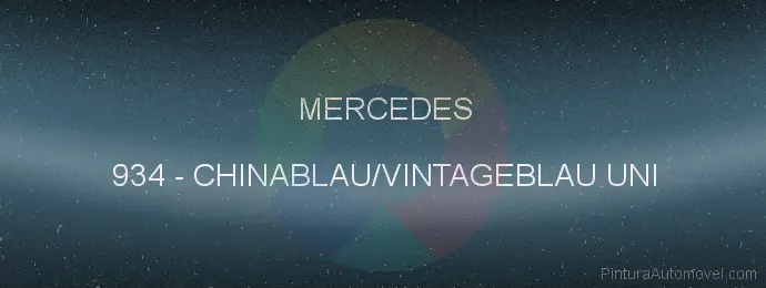 Pintura Mercedes 934 Chinablau/vintageblau Uni
