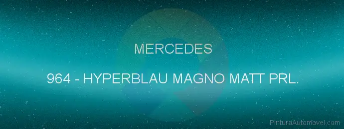 Pintura Mercedes 964 Hyperblau Magno Matt Prl.