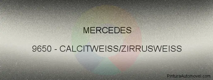 Pintura Mercedes 9650 Calcitweiss/zirrusweiss
