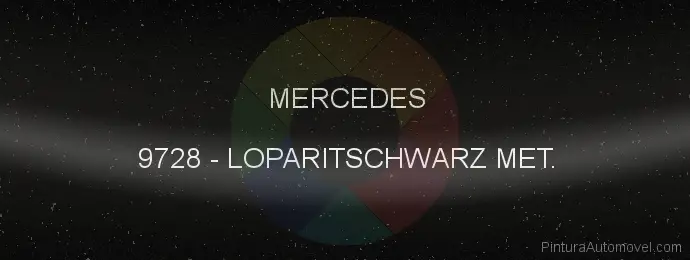 Pintura Mercedes 9728 Loparitschwarz Met.