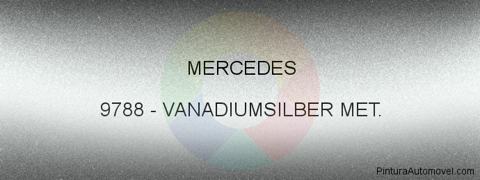Pintura Mercedes 9788 Vanadiumsilber Met.