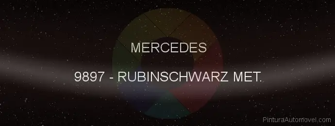 Pintura Mercedes 9897 Rubinschwarz Met.