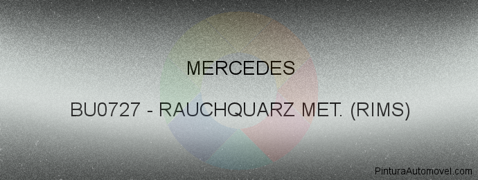 Pintura Mercedes BU0727 Rauchquarz Met. (rims)