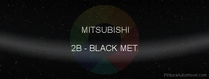 Pintura Mitsubishi 2B Black Met.
