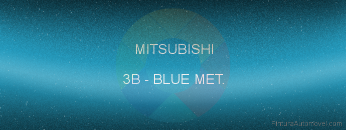 Pintura Mitsubishi 3B Blue Met.