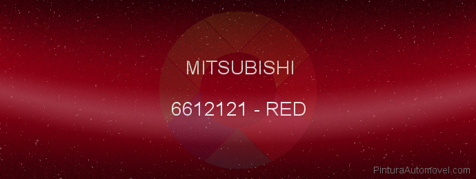 Pintura Mitsubishi 6612121 Red